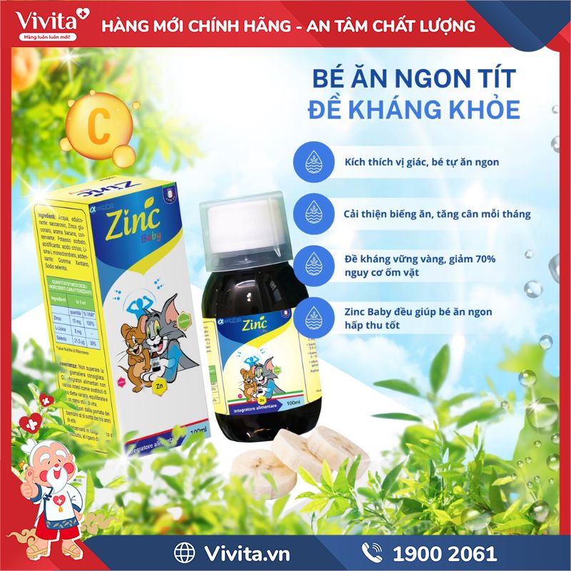 Công dụng Zinc Baby