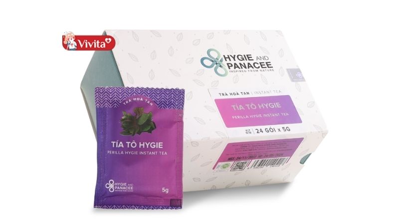 Dùng Trà Hygie Tía Tô tiện lợi và hiệu quả