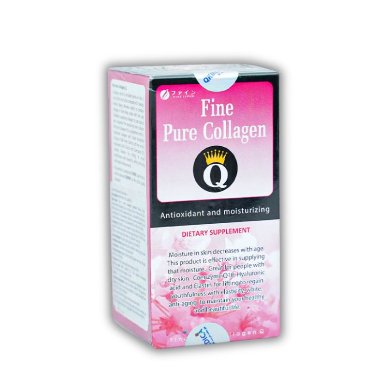 Fine Pure Collagen Q Viên Uống Hỗ Trợ Làm Chậm Quá Trình Lão Hóa, Hỗ Trợ Làm Mờ Nám, Tàn Nhang (Hộp 375 viên)
