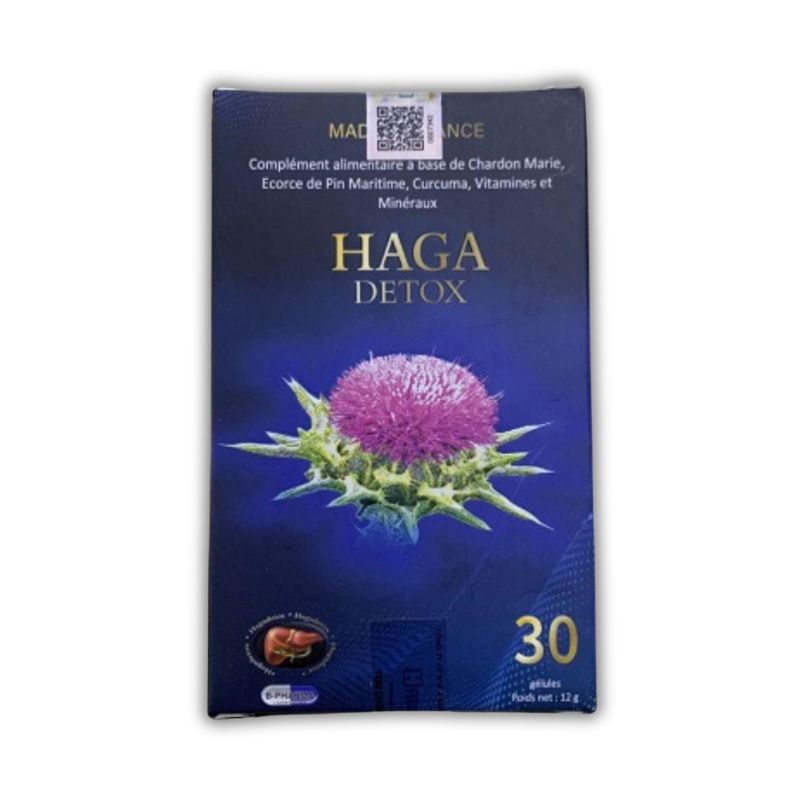 Haga Detox Pháp Viên Uống Hỗ Trợ Tăng Cường Chức Năng Gan (Hộp 30 viên)