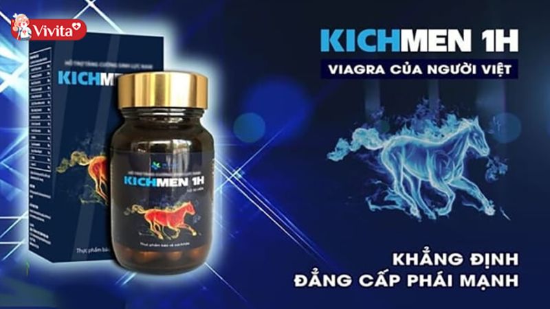 Kichmen 1H là sản phẩm hỗ trợ tăng cường sinh lực nam được nhiều người tin dùng