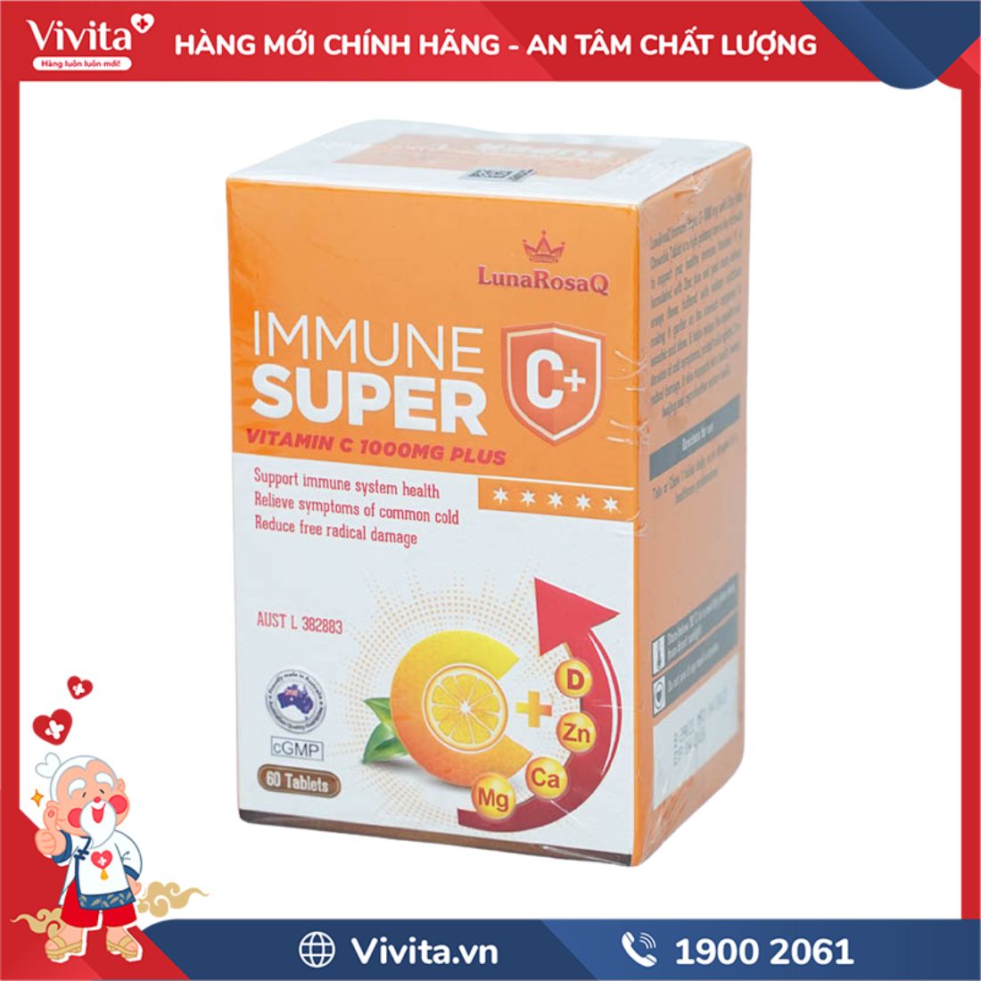 LunaRosaQ Immune Super C+ giá bao nhiêu