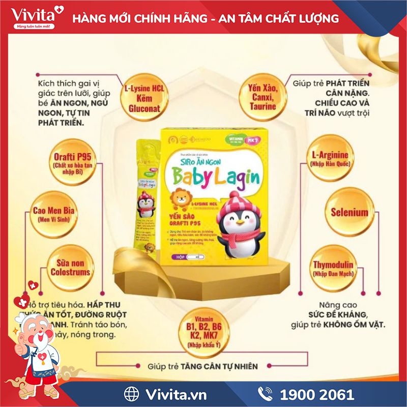 Thành phần của Baby Lagin 