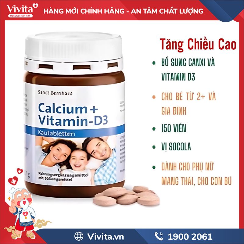 Thành phần Calcium Vitamin D3