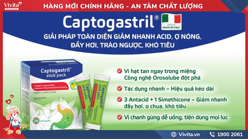 Thành phần của Captogastril®