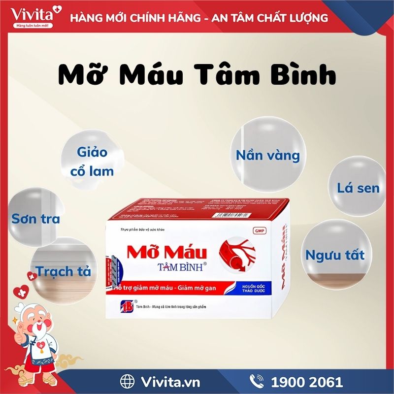 Thành phần Mỡ Máu Tâm Bình