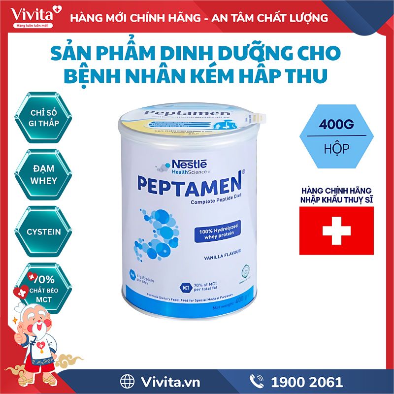 Thành phần Sữa Peptamen Nestlé