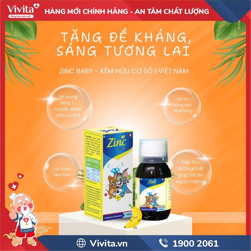 Thành phần Zinc Baby