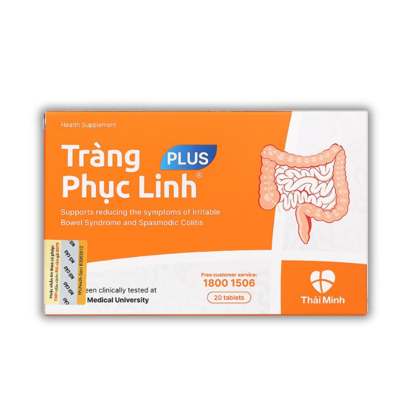 Tràng Phục Linh Plus Viên Uống Hỗ Trợ Giảm Các Triệu Chứng Viêm Đại Tràng (Hộp 20 viên)