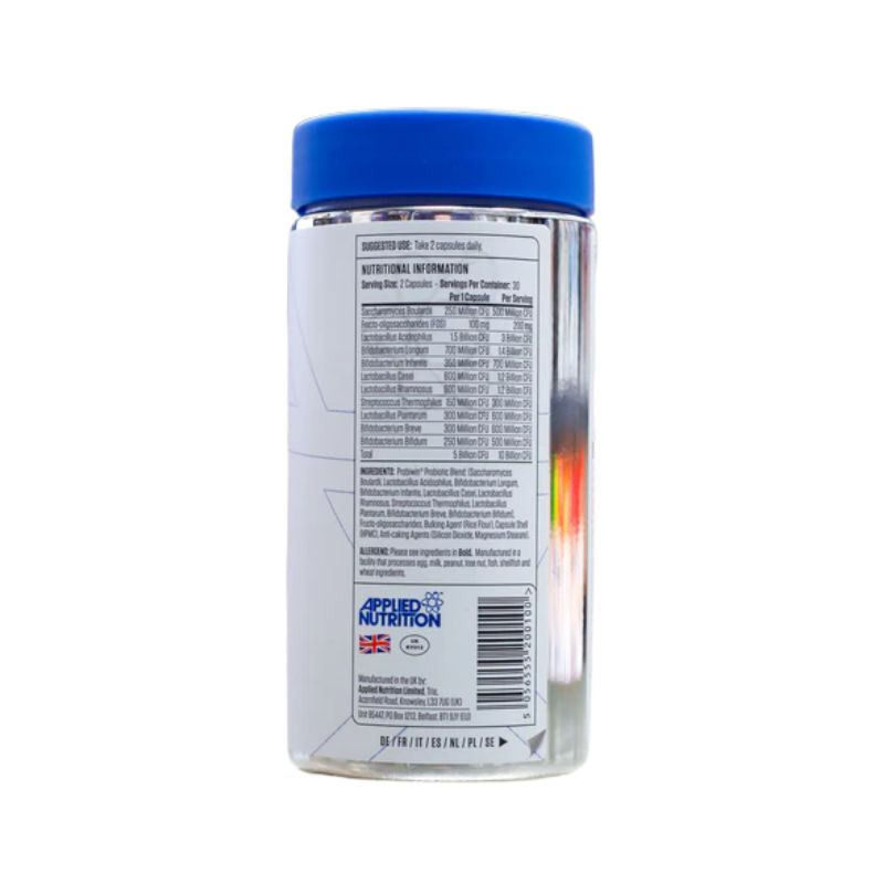 Applied Nutrition Probiotic Viên Uống Hỗ Trợ Bổ Sung 10 Tỷ Lợi Khuẩn (Lọ 60 Viên)