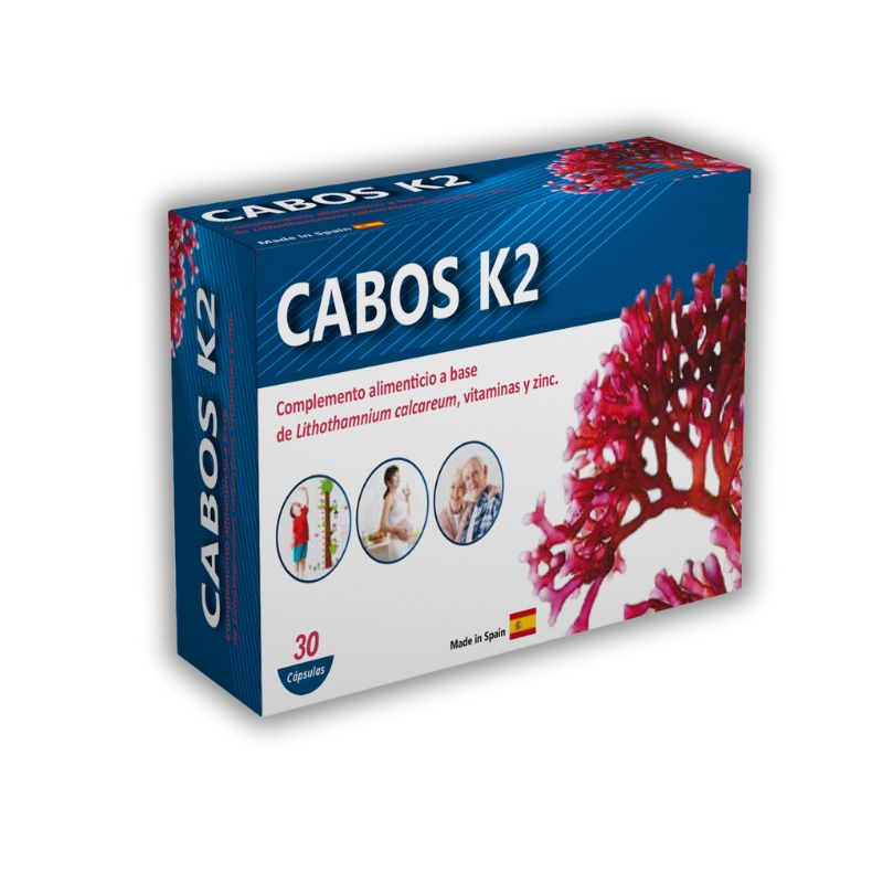 Cabos K2 Viên Uống Hỗ Trợ Bổ Sung Vitamin D3K2 (Hộp 30 Viên)