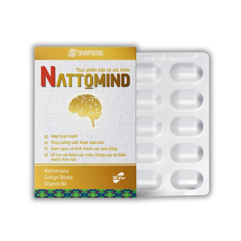 Nattomind Viên Uống Hỗ Trợ Giảm Hình Thành Cục Máu Đông ( Hộp 30 viên)