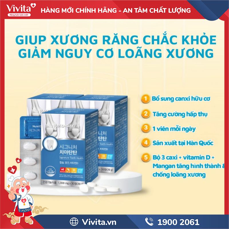 Công dụng của Nutri D-Day Signature Teeth Health