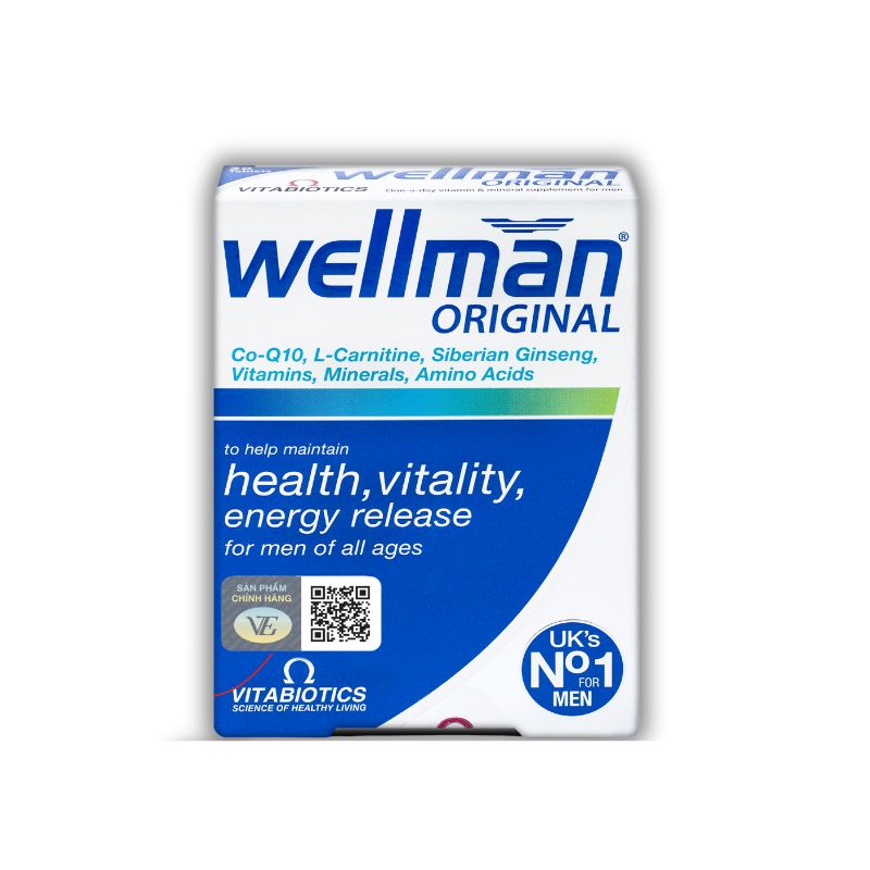 Wellman Tablets Viên Uống Hỗ Trợ Bổ Sung Dưỡng Chất Tăng Cường Sức Khỏe Nam Giới (Hộp 30 viên)
