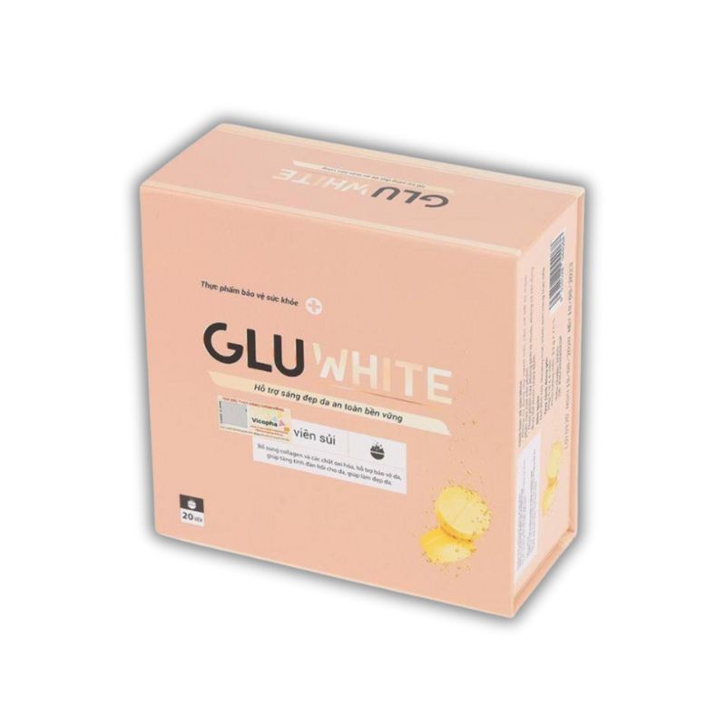 Gluwhite Viên Uống Hỗ Trợ Trắng Da Và Cải Thiện Thâm Nám (Tuýp 20 Viên)