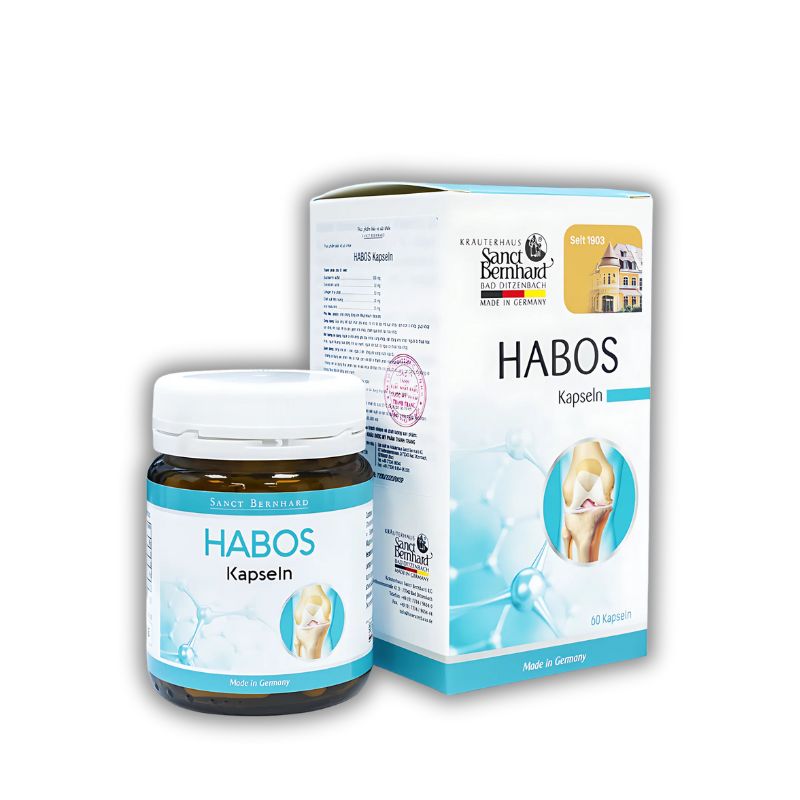 Habos Kapseln Sanct Bernhard Viên Uống Hỗ Trợ Tái Tạo Mô Sụn Khớp, Giảm Khô Khớp (Hộp 60 viên)