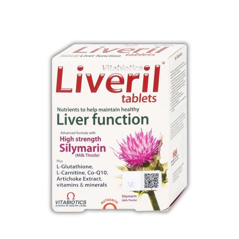 Liveril Tablets Viên Uống Hỗ Trợ Giải Độc Gan, Hỗ Trợ Tăng Cường Chức Năng Gan (Hộp 30 viên)