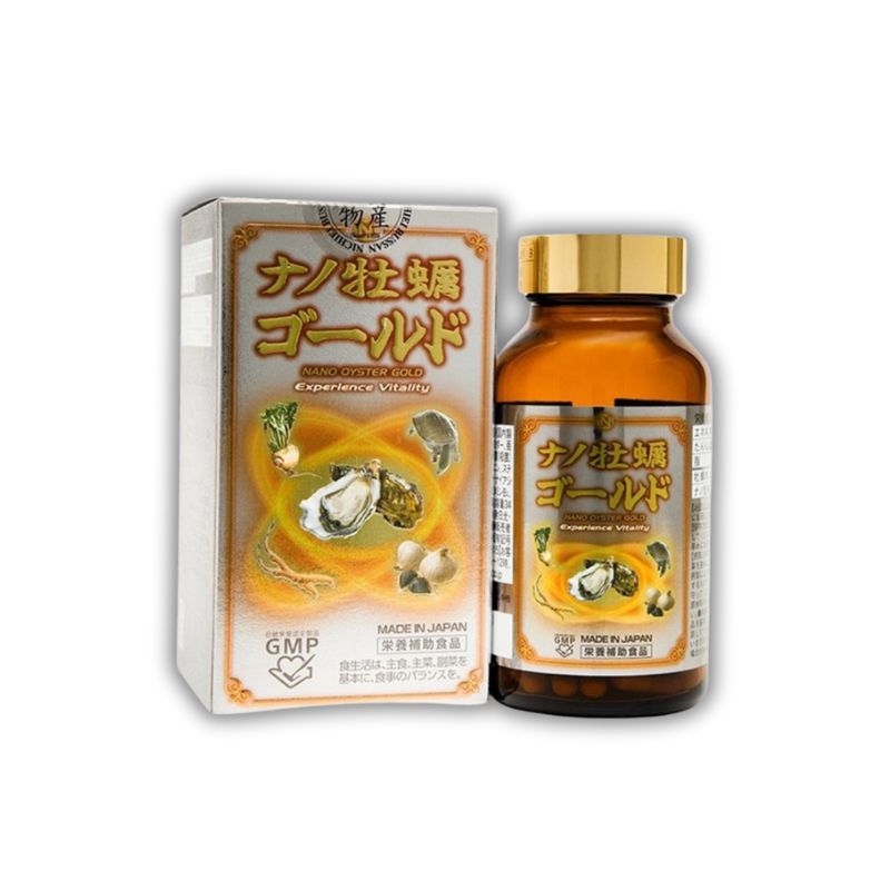 Nano Oyster Gold Viên Uống Hỗ Trợ Bổ Sung Chiết Xuất Hàu, Hỗ Trợ Tăng Cường Sinh Lý Nam Giới (Hộp 120 viên)