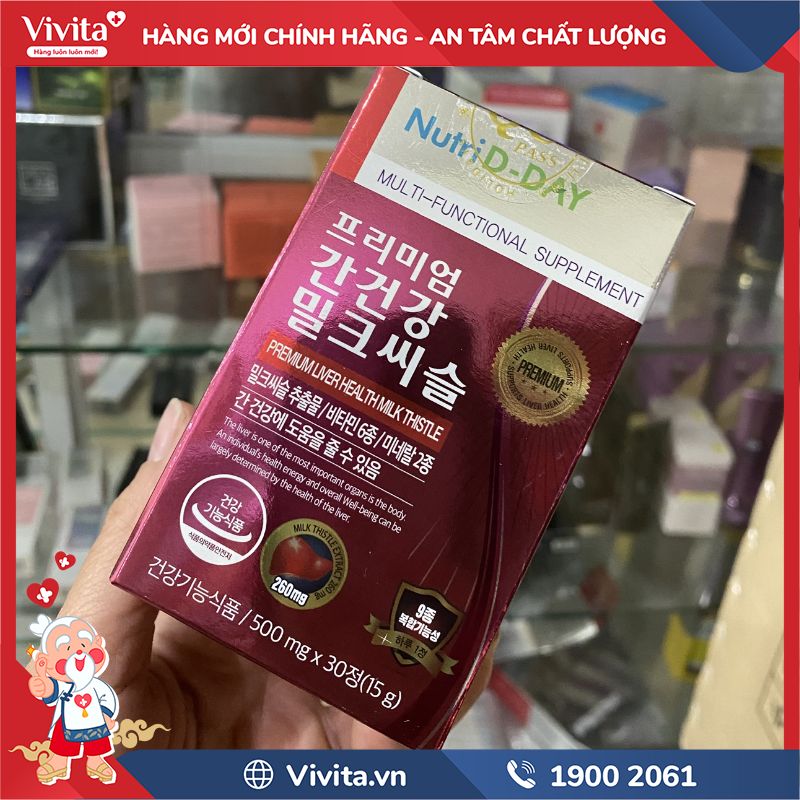 Nutri D-Day Premium Liver Health Milk Thistle chính hãng