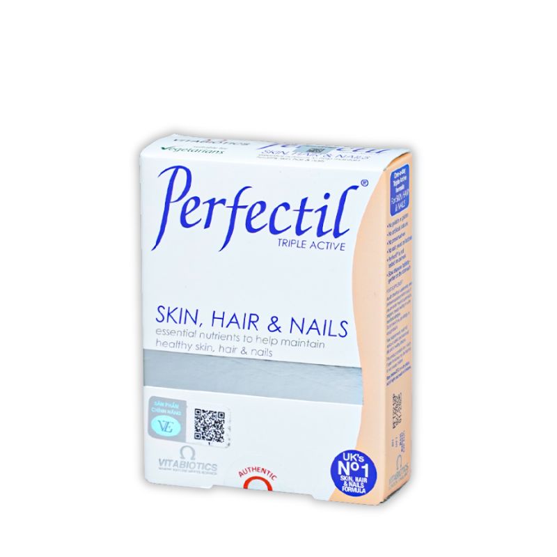 Perfectil Tablets Anh Viên Uống Giúp Làm Đẹp Da, Tóc, Móng (Hộp 2 vỉ x 15 viên)