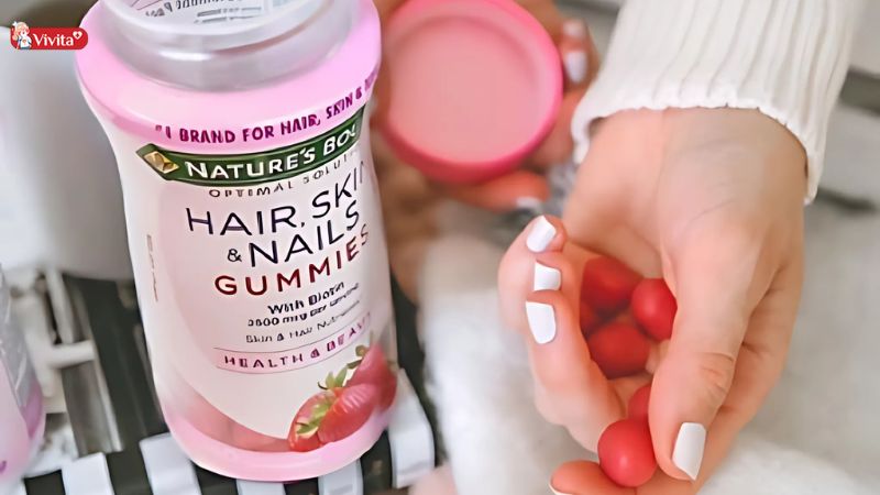 Review kẹo hỗ trợ mọc tóc Hair Skin Nails Gummies