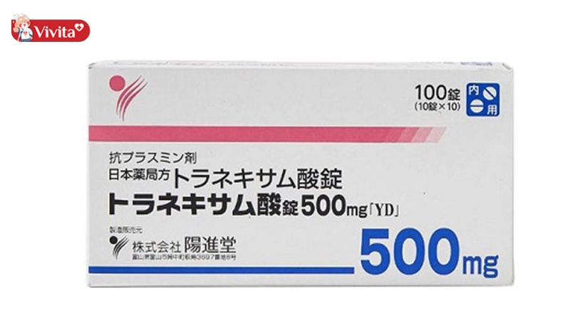 review viên uống trắng da transamin 500mg