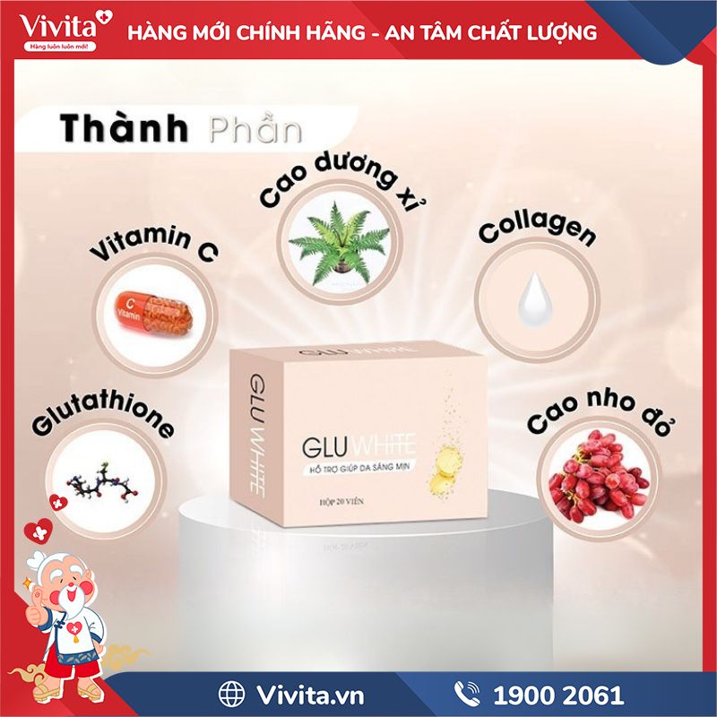 Thành phần của Gluwhite 