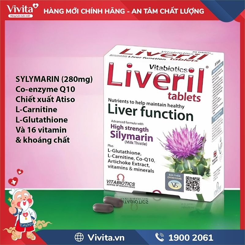 Thành phần Liveril Tablets