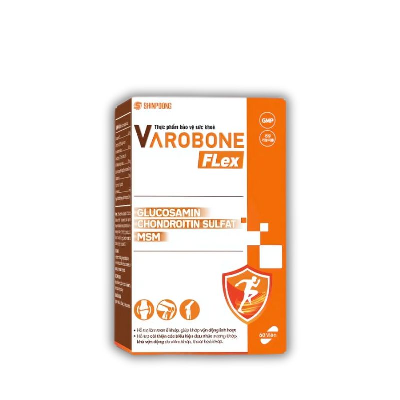 Varobone Flex Viên Uống Hỗ Trợ Tăng Cường Chất Nhờn, Bôi Trơn Ổ Khớp, Hỗ Trợ Cải Thiện Khả Năng Vận Động Linh Hoạt (Hộp 30 viên) 