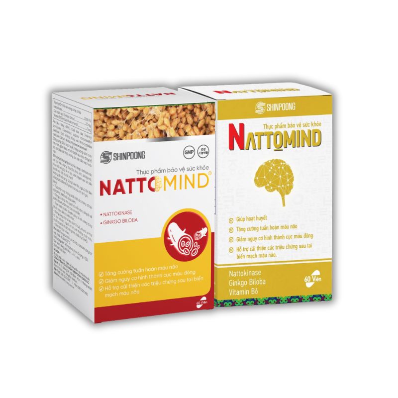 Nattomind Viên Uống Hỗ Trợ Giảm Hình Thành Cục Máu Đông ( Hộp 30 viên)