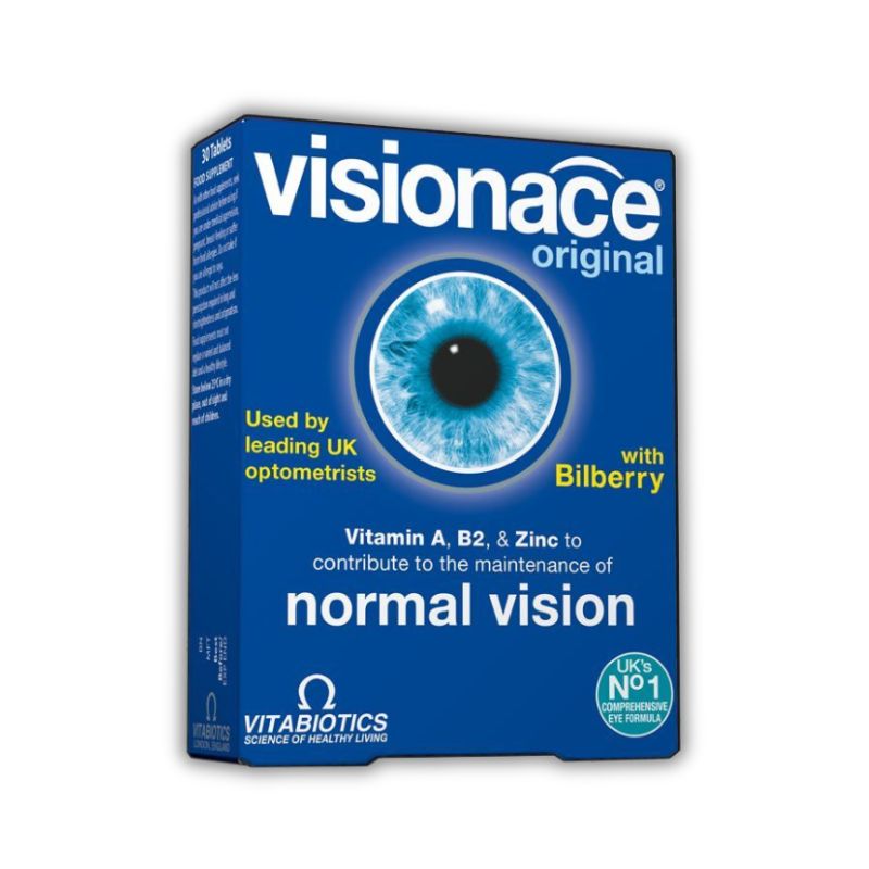 Visionace Original Anh Viên Uống Hỗ Trợ Cải Thiện Thị Lực (Hộp 2 Vỉ x 15 Viên)