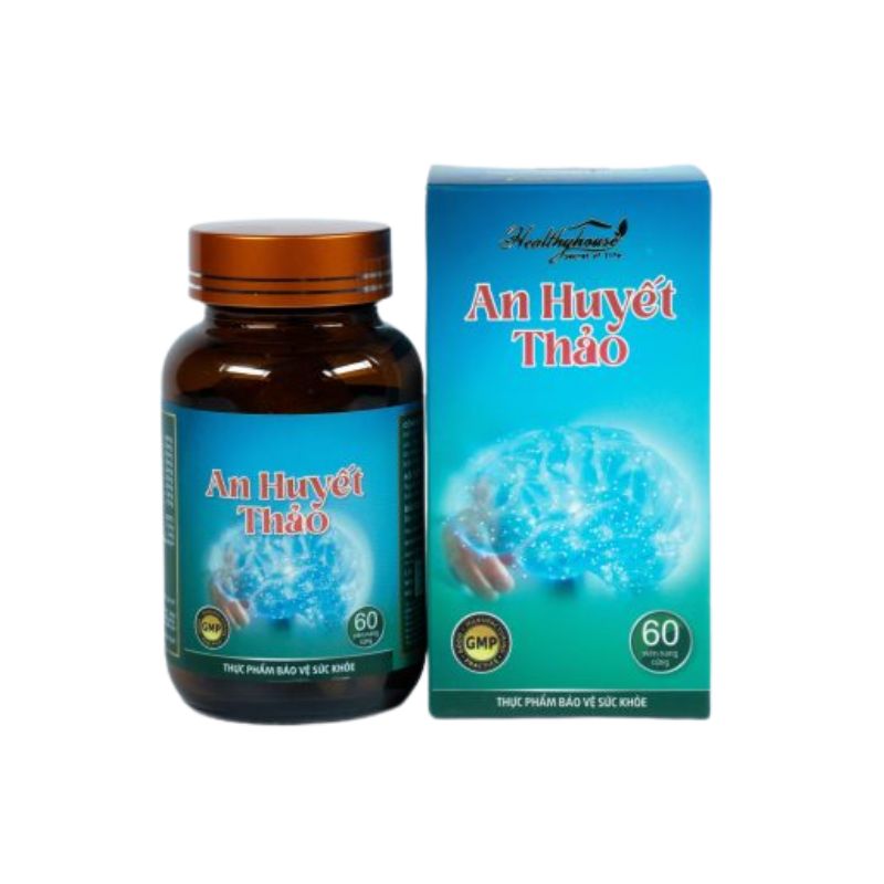 An Huyết Thảo Viên Uống Hỗ Trợ Tăng Cường Tuần Hoàn Máu, Hỗ Trợ Giảm Các Triệu Chứng Ù Tai, Nhức Đầu, Suy Giảm Trí Nhớ Do Thiểu Năng Tuần Hoàn Máu Não (Hộp 60 viên)