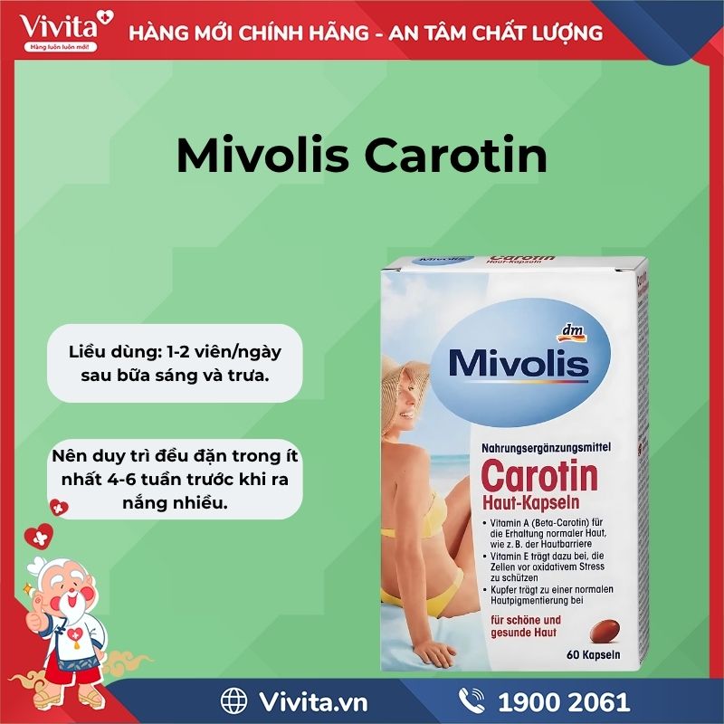 Cách dùng Mivolis Carotin