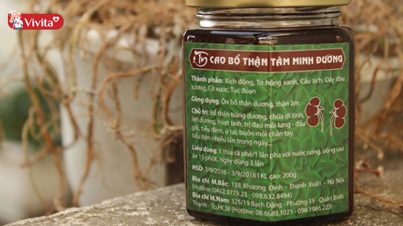 Hỗ trợ tăng cường chức năng thận với Cao Bình Vị Tâm Minh Đường