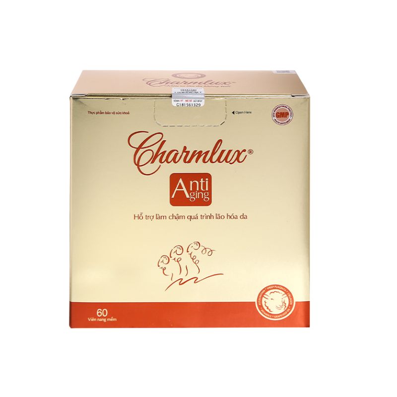 Charmlux Anti Aging Viên Uống Hỗ Trợ Ngăn Ngừa Lão Hóa (Hộp 60 Viên)