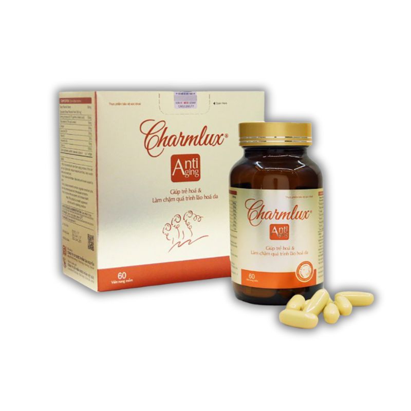 Charmlux Anti Aging Viên Uống Hỗ Trợ Ngăn Ngừa Lão Hóa (Hộp 60 Viên)