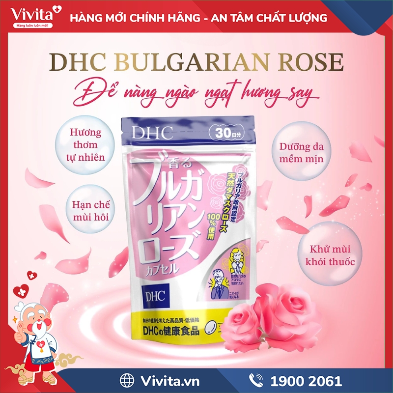 Công dụng DHC Hoa Hồng