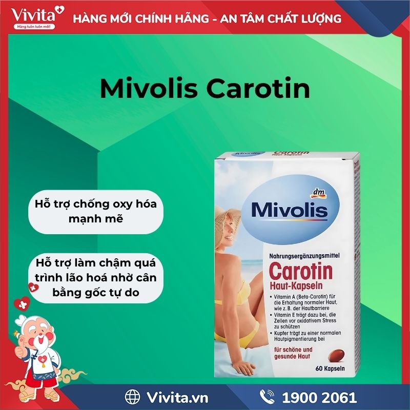 Công dụng Mivolis Carotin