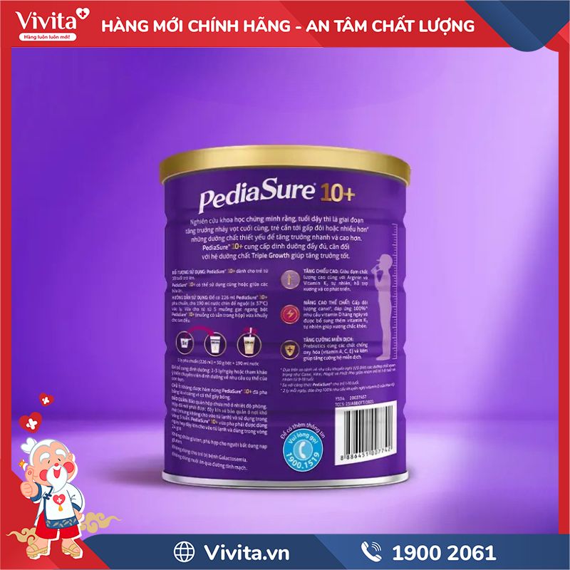 Công dụng của Sữa PediaSure 10+ 