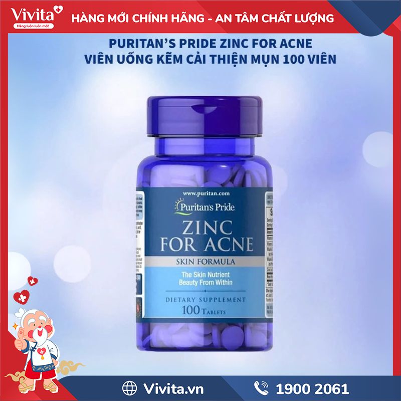 Puritan’s Pride Zinc For Acne có tốt không? 