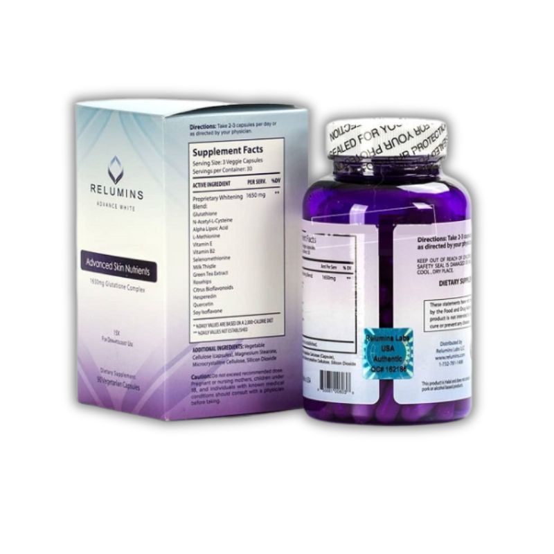 Relumins Advance White Mỹ Viên Uống Hỗ Trợ Trắng Da (Hộp 90 Viên)