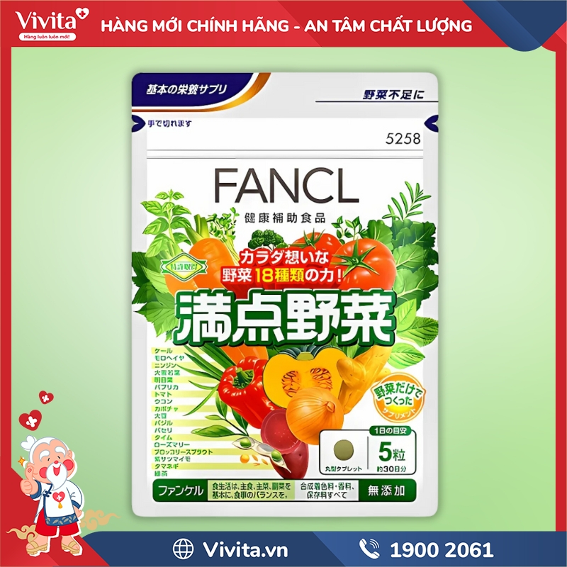 Sản phẩm Viên Uống Rau Củ Fancl