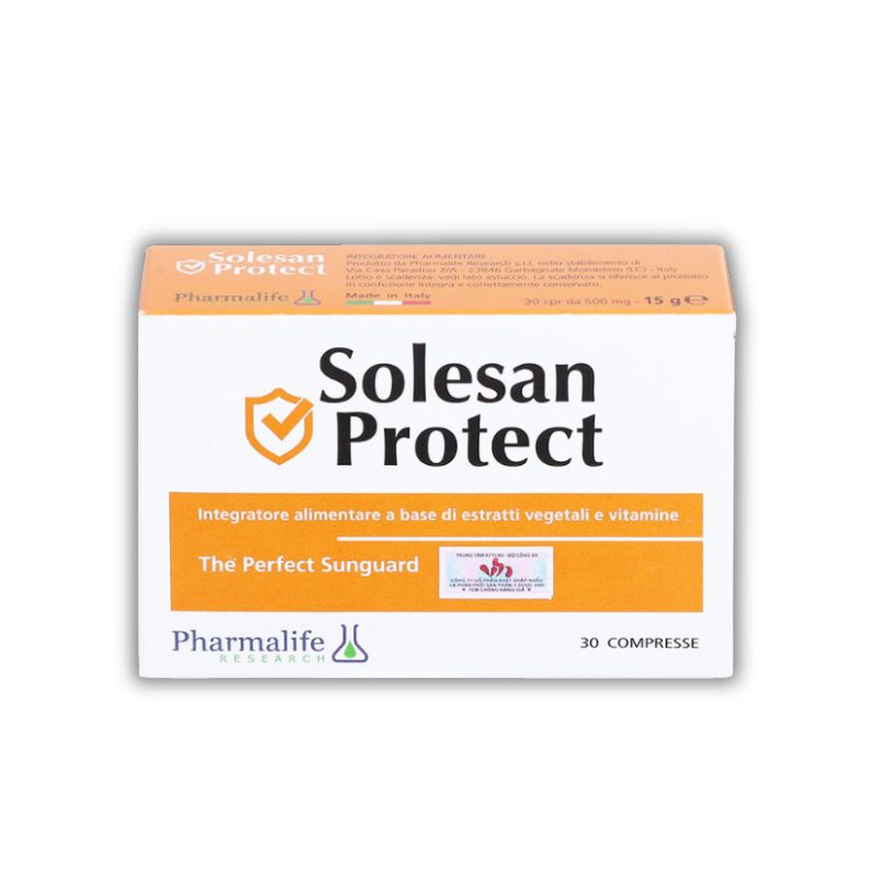 Solesan Protect Ý Viên Uống Hỗ Trợ Chống Nắng Và Làm Sáng Da (Hộp 30 viên)