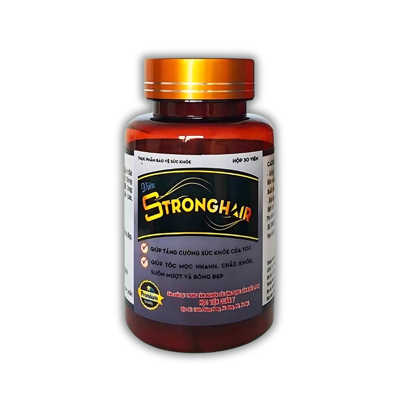 Strong Hair Viên Uống Hỗ Trợ Cải Thiện Tình Trạng Tóc Gãy Rụng (Hộp 30 Viên)