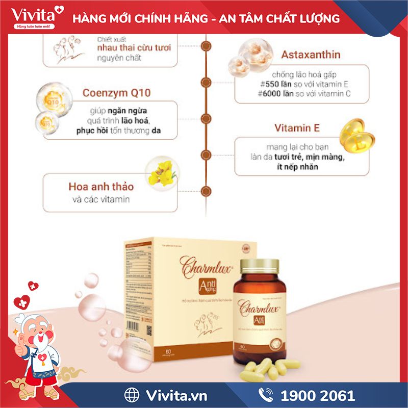 Thành phần của Charmlux Anti Aging