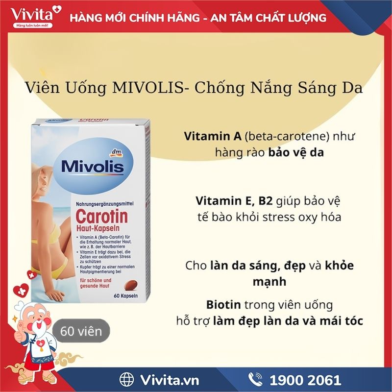 Thành phần Mivolis Carotin