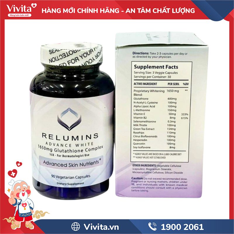Thành phần của Relumins Advance White