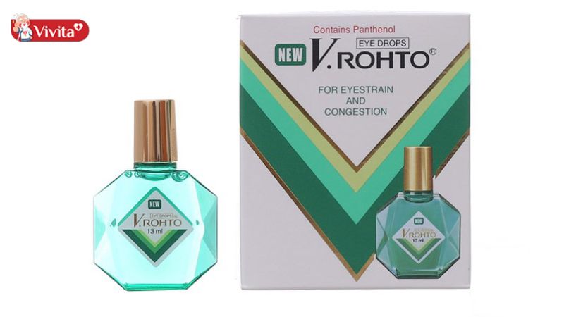 Hỗ trợ bảo vệ và bổ sung nhiều dưỡng chất cho mắt với thuốc nhỏ mắt Rohto màu xanh