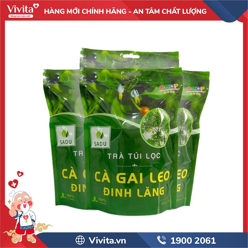 Trà Cà Gai Leo Đinh Lăng Sadu chính hãng