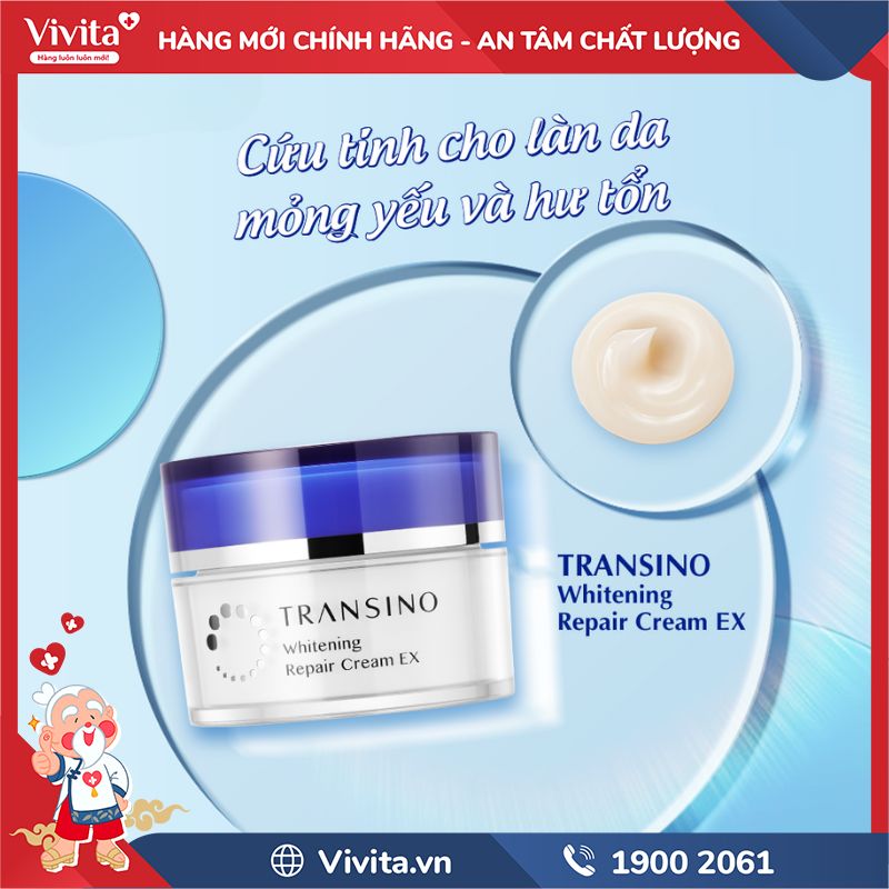 Transino Whitening Repair Cream EX có tốt không? 